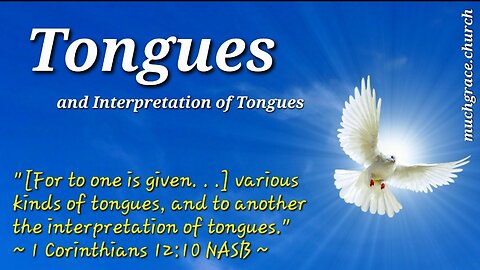 Tongues and Interpretation of Tongues (7) : Interpretation of Tongues