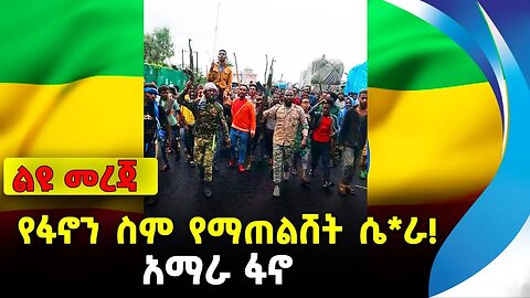 የፋኖን ስም የማጠልሸት ሴ*ራ! | አማራ ፋኖ | ethiopia | addis ababa | amhara | oromo