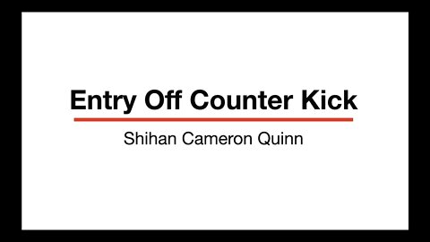 Kyokushin Karate Training with Cameron Quinn: Entry off kick counter 200418