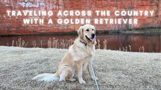 Car Camping Across America with my Golden Retriever. Adventures hiking at Red Rock Park, Oklahoma
