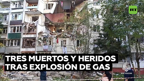 Explosión de gas provoca el derrumbe parcial de un edificio residencial en la provincia de Moscú