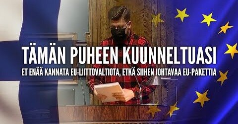 Kansan ääni kuului eduskunnassa - Sebastian Tynkkysen puhe