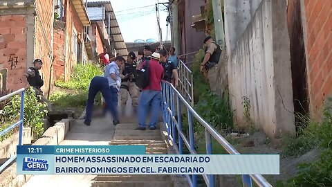 Crime Misterioso: Homem Assassinado em Escadaria do Bairro São Domingos em Cel. Fabriciano.