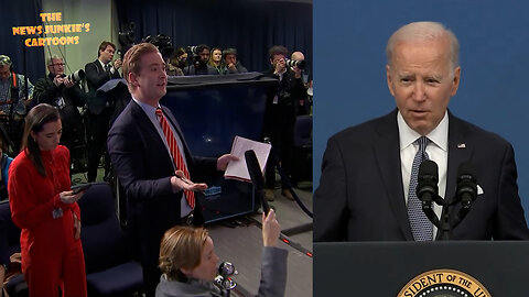 Fox News presses Biden over classified docs in garage: "What were you thinking?" Biden mumbles reading his card.