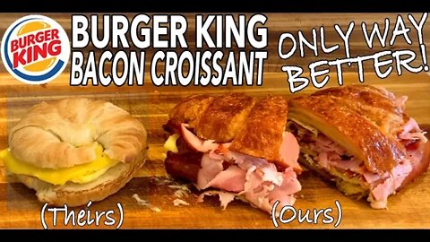 BURGER KING BREAKFAST BACON SANDWICH HOMEMADE (ONLY BETTER!) | Chomp Chomp Chewy