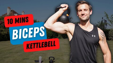 10 MINS KETTLEBELL BICEPS | Build Muscle with ONE Kettlebell only