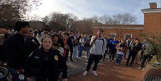 Univ of Virginia: Gospel Preaching Draws Large Crowd, Police Show Up & Trespass Me Off The Campus Violating My 1st Amendment Rights