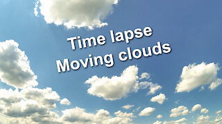 Time lapse - Blue sky with moving clouds - Relaxing music Night Snow by Asher Fulero