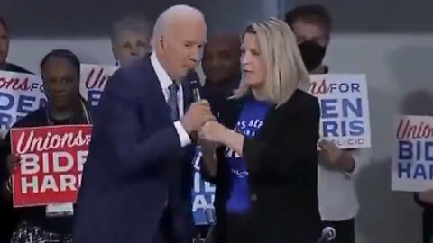 Joe Biden's Staff Panics As He Goes Off Script During Event