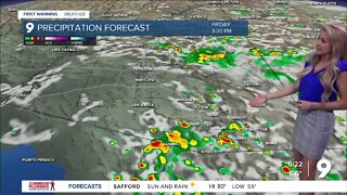 Enhanced storm chances into the weekend
