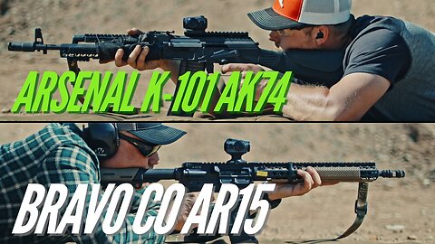 Arsenal K-101 AK74 vs Bravo Company BCM 14.5 AR15 Review
