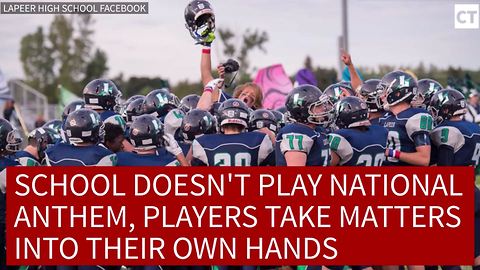 School Doesn't Play National Anthem, Players Take Matters Into Their Own Hands