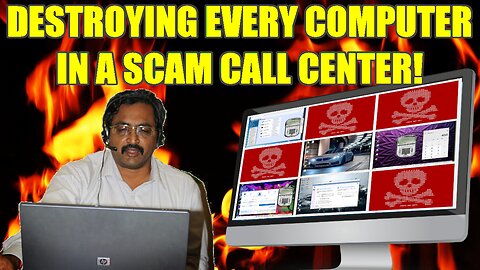 Destroying 𝗘𝗩𝗘𝗥𝗬 Computer In A Scammer Call Center!