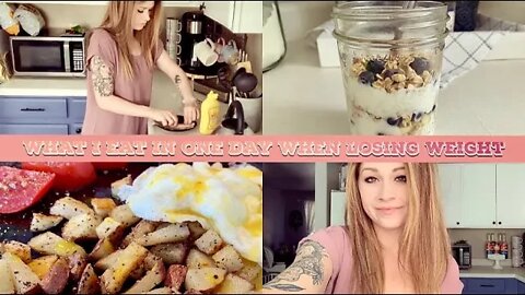 WHAT I EAT IN ONE DAY WHEN LOSING WEIGHT | DITL | STAY AT HOME MOM