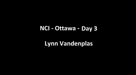 National Citizens Inquiry - Ottawa - Day 3 - Lynn Vandenplas Testimony