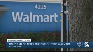 Man arrested after shots fired at Walmart on 45th Street