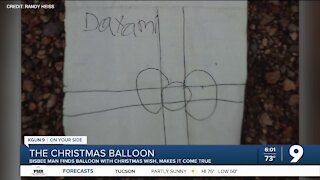 Arizona man finds balloon with letter to Santa, brings gifts to girl in Mexico