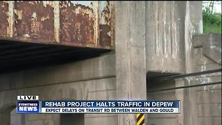 Major rehab project in Depew creates traffic delays
