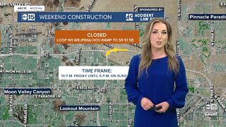 Weekend construction for March 18-20