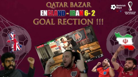 QATAR BAZAR : ENGLAND IRAN 6-2 GOAL REACTION