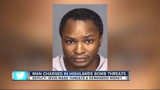 Man arrested after bomb threat reported at two Highlands Co. schools
