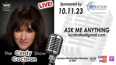 10.11.23 - Ask Me Anything - The Cindy Cochran Show on Lone Star Community Radio
