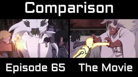 naruto compare anime vs movie