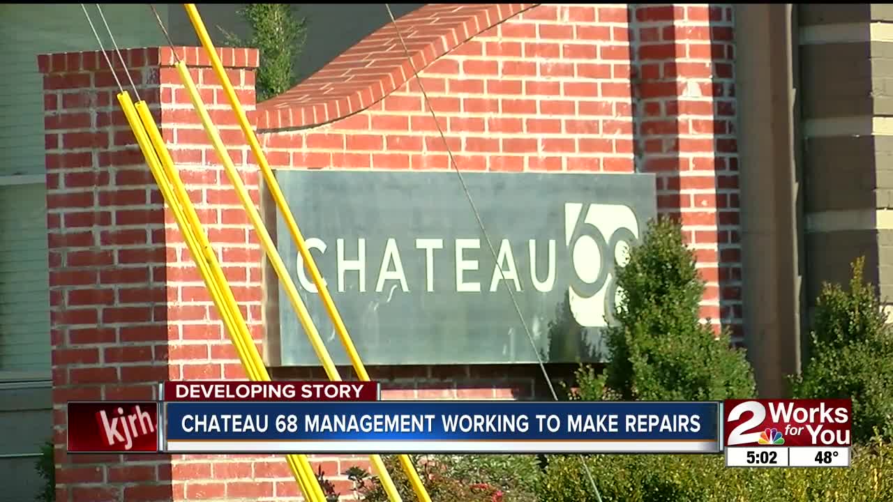 Chateau 68 Management Working to Make Repairs
