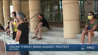 Online threats made against protest in Fort Myers