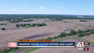 Neighbors fighting to stop proposed sand quarry