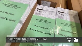 Early voting begins on Monday in Maryland