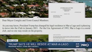 Trump to reside at Mar-A-Lago