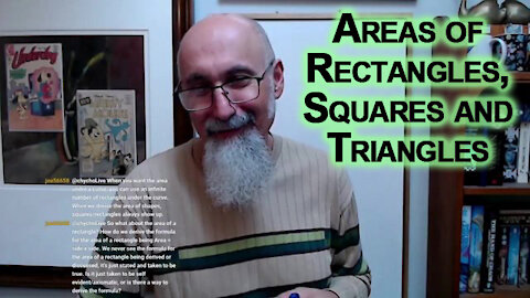 Areas of Rectangles, Squares and Triangles [ASMR Math, Geometry Formulas]