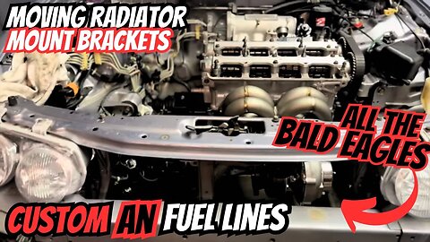 Acura Integra Build Welding Radiator Brackets and Making E85 Lines