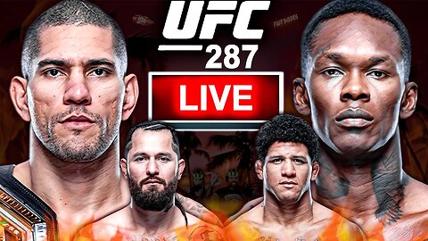 🔴UFC 287: Pereira vs Adesanya 2 + Masvidal vs Burns #1 Fight Play By Play | The MMA-Holes!