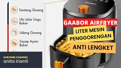 Gaabor Airfryer 3.5 Liter Mesin Penggorengan Tanpa Minyak Anti Lengket #short #peralatandapur