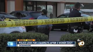 Three women shot in Oceanside stripmall