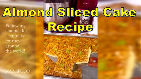Craving Bliss: Almond Sliced Cake Recipe | رسپی شیرینی اسلایس بادام