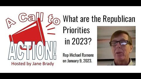 Rep Michael Ramone explains Republican Priorities in the House of Representatives for 2023.