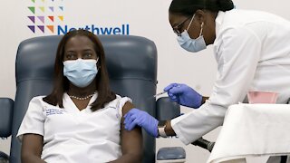 New York Nurse Receives Second Dose Of Coronavirus Vaccine