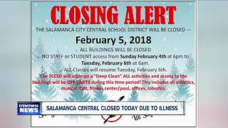 Salamanca schools close through Tuesday due to student and staff illness