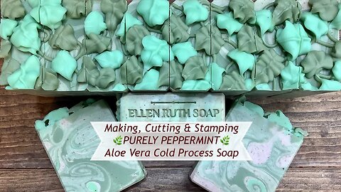 Making 🌿 PURELY PEPPERMINT 🌿 Aloe Vera CP Soap w/ ITPS & Piping Frosting | Ellen Ruth Soap