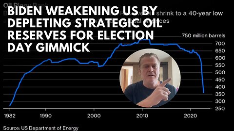 #ElectionIntegrity Biden Weakening US by Depleting Oil Reserves for Election Day Gimmick