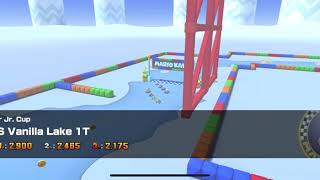 Mario Kart Tour - SNES Vanilla Lake 1T Gameplay