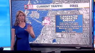 Traffic and parking for Tampa Bay area 4th of July Celebrations