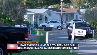 Deputies search for man who approached middle school girl walking to bus, began touching himself