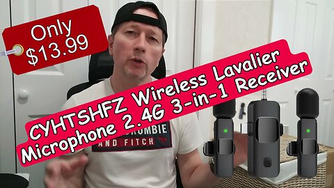 $14 Dual 3-in-1 Wireless Lavalier Mic For iPhone, Android, Camera: (CYHTSHFZ K15-001 Mic Review)