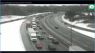 Backup caused by massive 30 car pile-up on Route 8 North near Stow