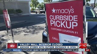 Valley Mall Interior Closed but stores with outside entrance is open
