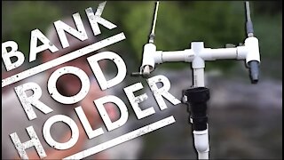 D.I.Y. Bank Fishing Rod Holder w/ PVC | The Sticks Outfitter